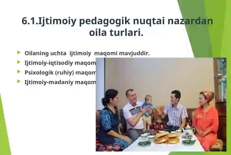 MA`RUZA.OILADA OLIB BORILADIGAN IJTIMOIY-PEDAGOGIK FAOLIYAT 3