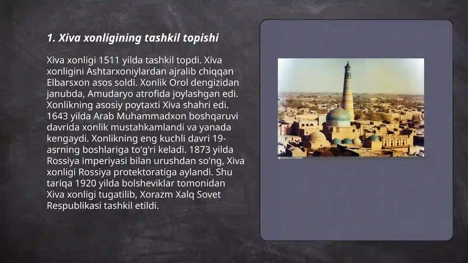 Xiva xonligi tarixshunosligi 3