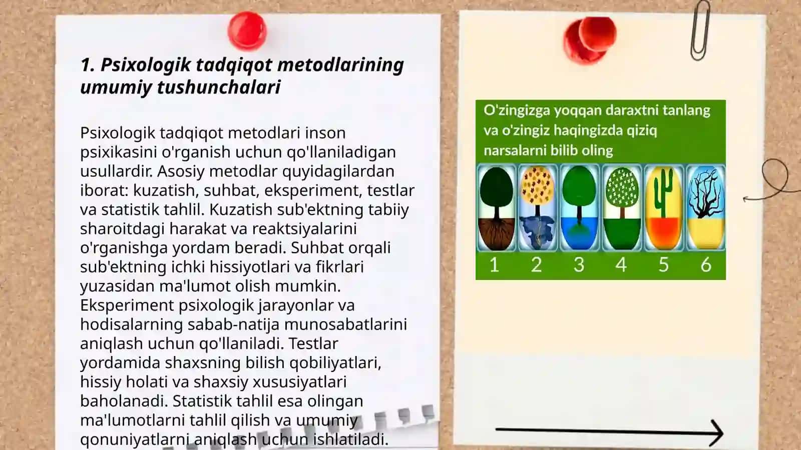 Psixologiya fanining tadqiqot medotlari va tarmoqari 3