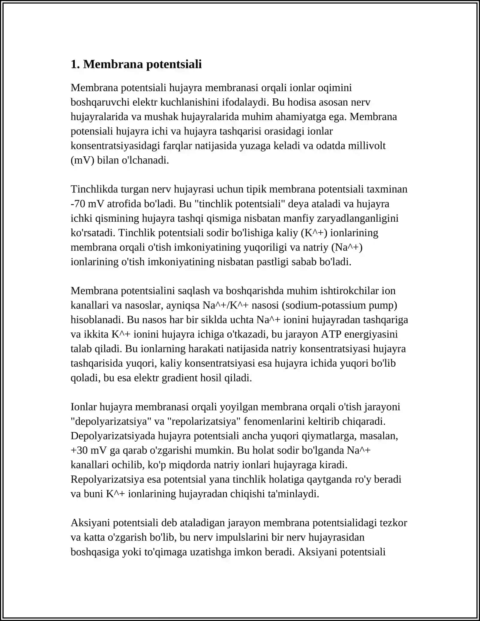 BIOLOGIK MENBRANALARDAGI FIZIK JARAYONLAR 3