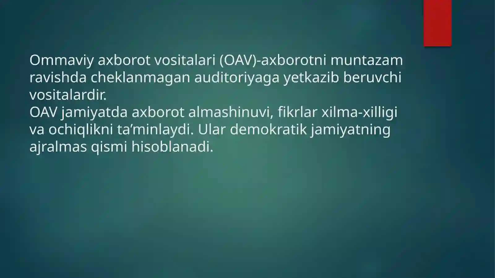 Ommaviy axborot vositalari faoliyati 3