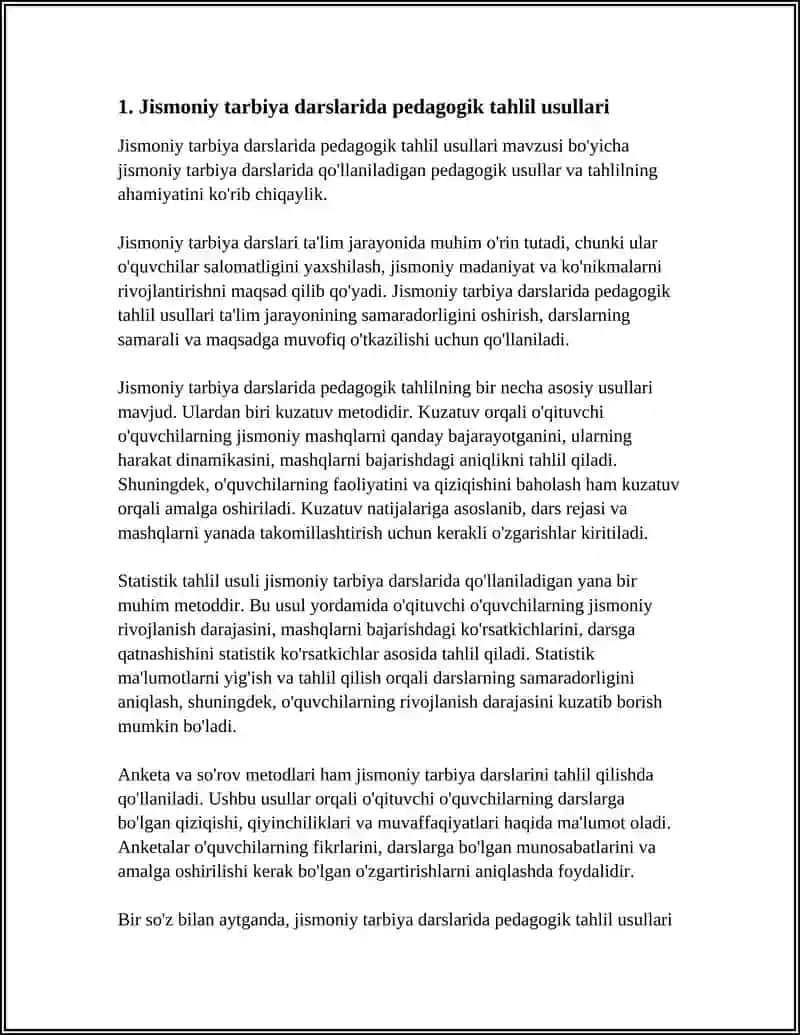 Jismoniy tarbiya darslarida pedagogik tahlil 3