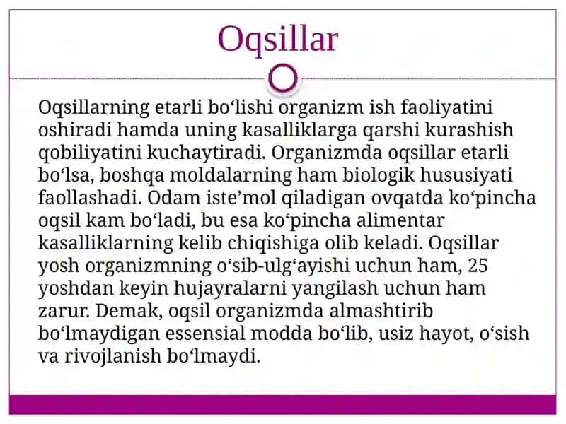 Oqsillar 3