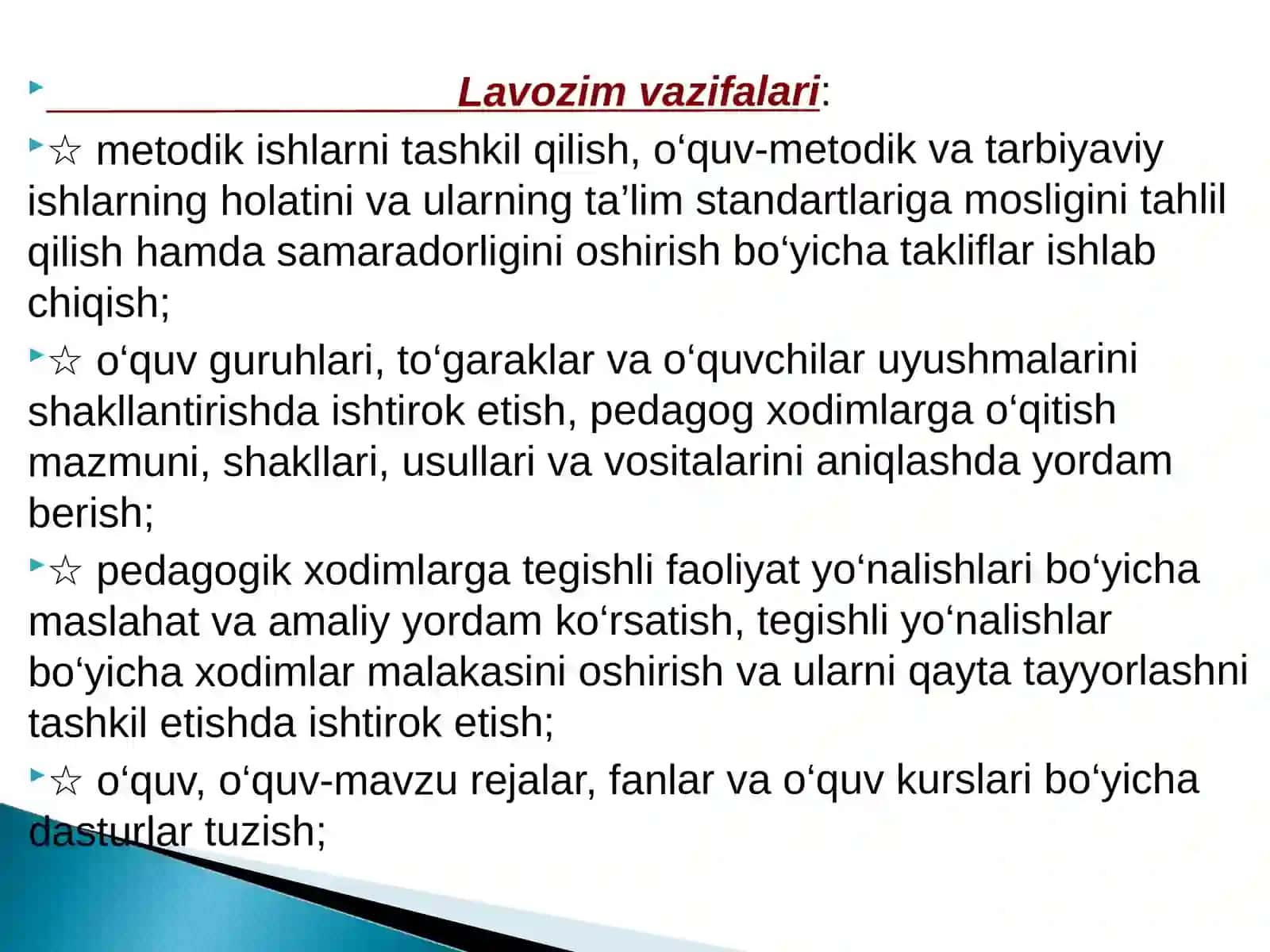 ta‘lida menejmentlik fanidan tayyorlangan mustaqil ish 3