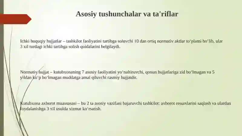 Ichki huquqiy hujjatlari 3