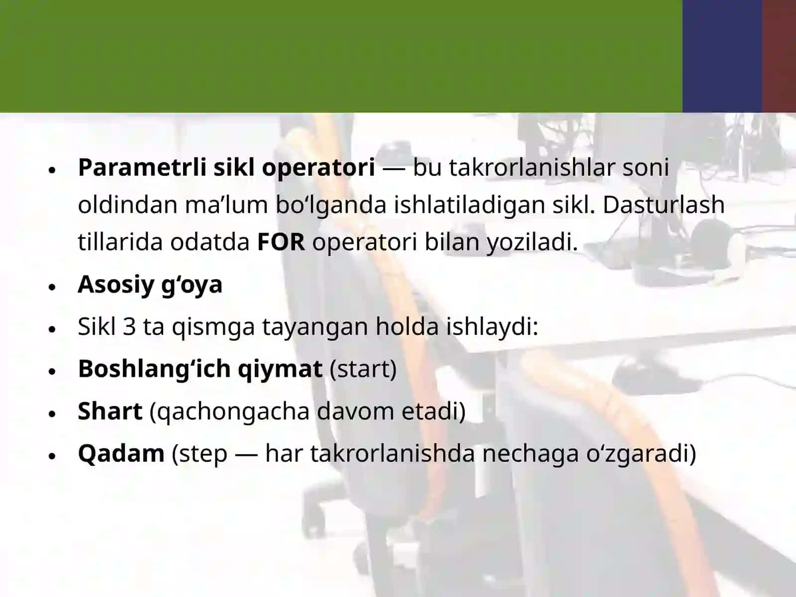 Algoritmik tillar va dasturlash fanidan tayyorlagan 3