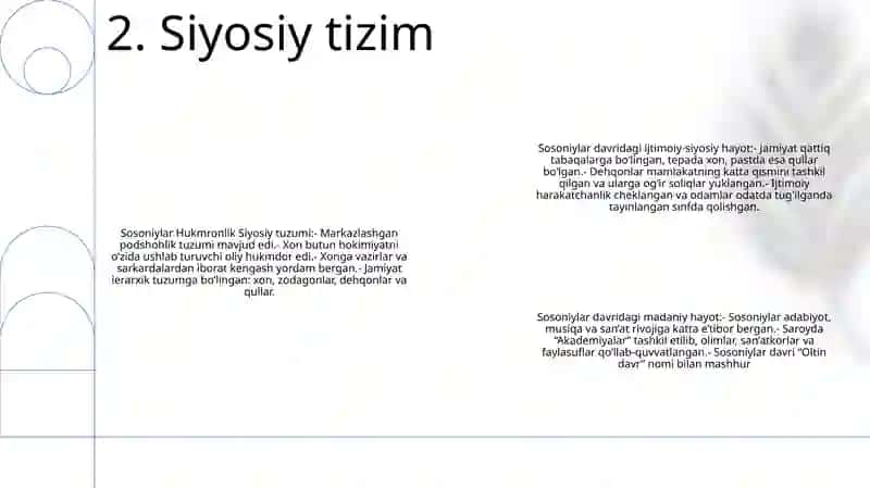 Sosoniylar Hukmronligi Davrida Ijtimoiy Siyosiy Va Madaniy Hayot 3