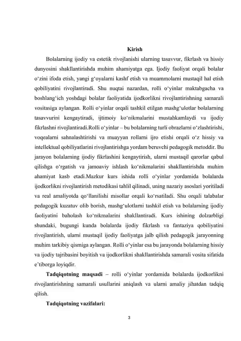 Roʻlli oʻyinlar orqali bolalarda mustaqil ijodkorlikni rivojlantirish 3