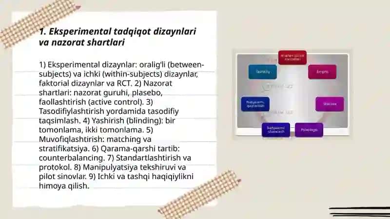 Hozirgi zamon psixologiyasining tadqiqot metodlari 3