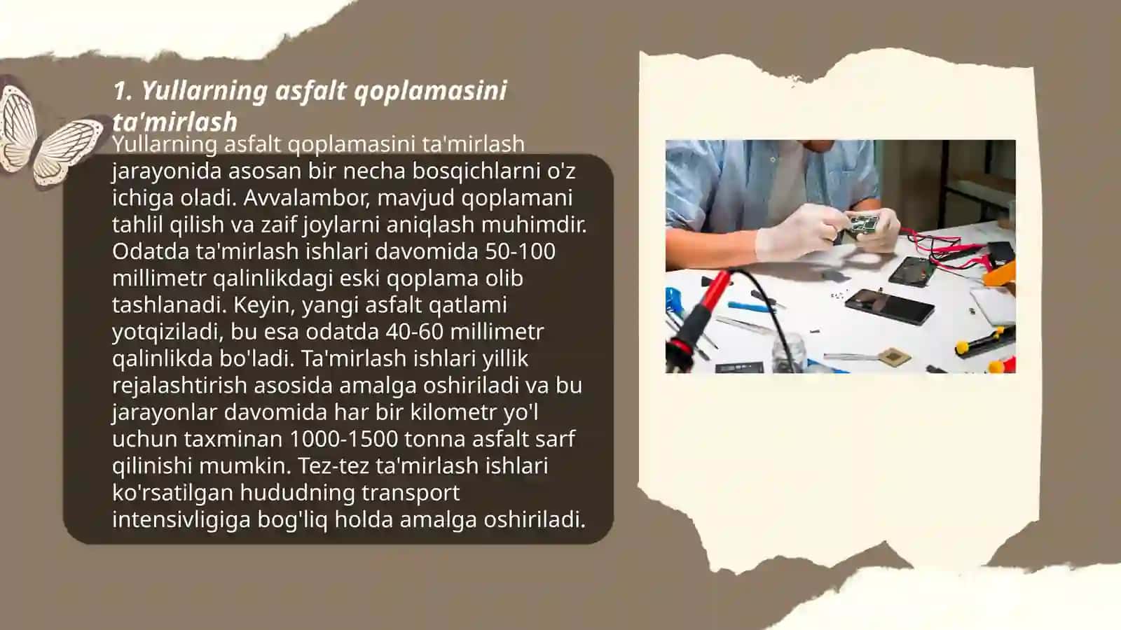 Yullarni tamirlash va saqlash ishlari 3