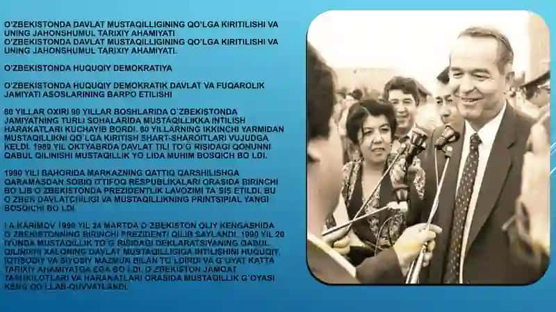 O'BEKISTON RESPUBLIKASI TASHKIL TOPISHI 3