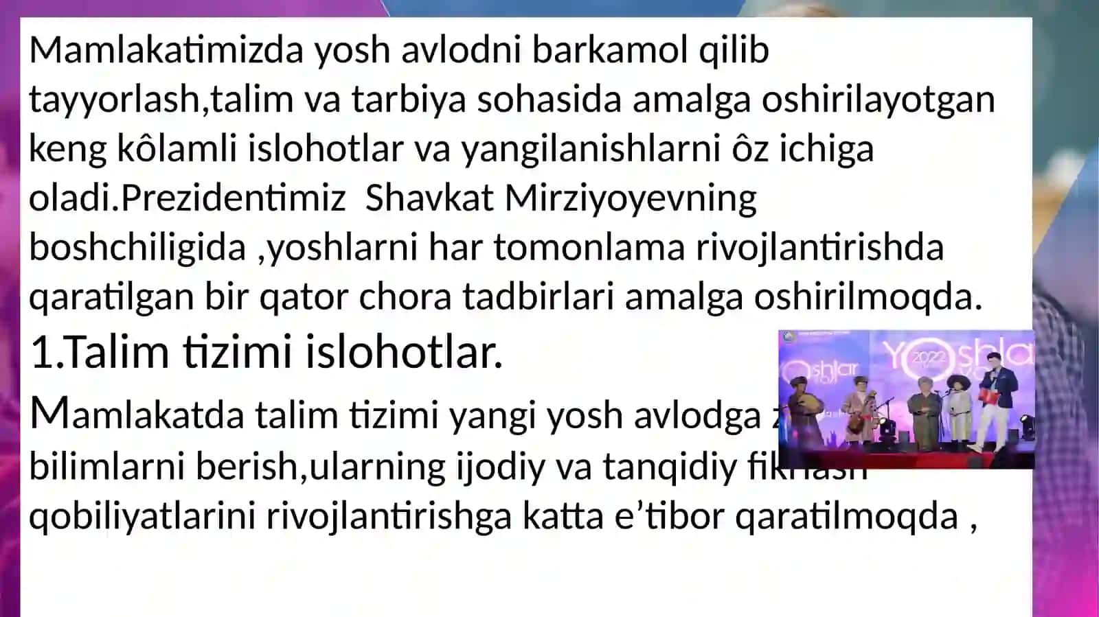 O’zbekiston dayoshavlodni tarbiyalashning asosiyy o’nalishlari va omillari 3