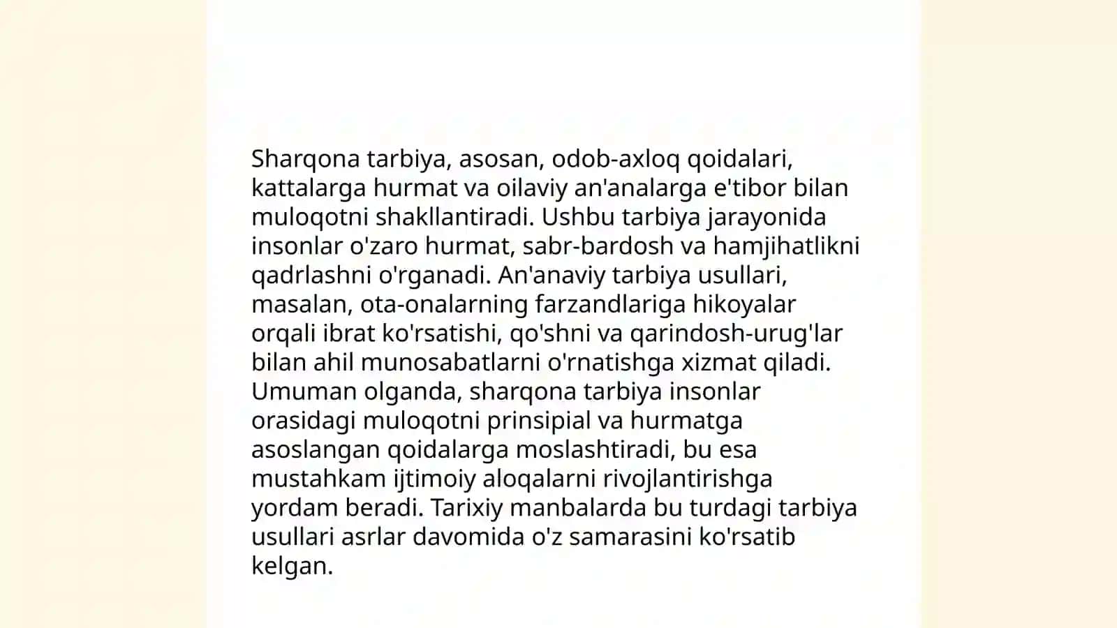 Sharqona tarbiya va muosharat odobining muloqotga ta'siri 3