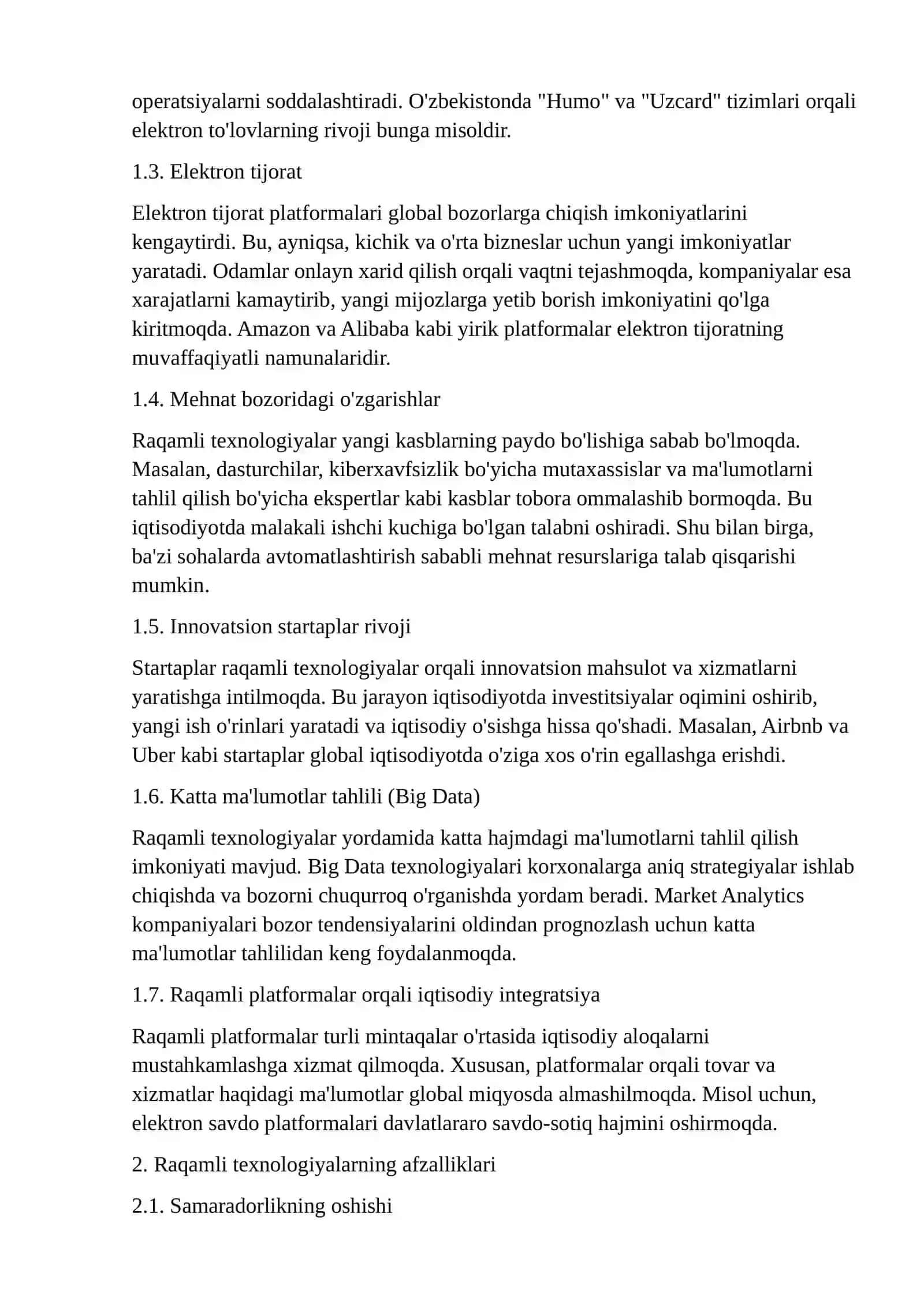Raqamli iqtisodiyotga kirish 3