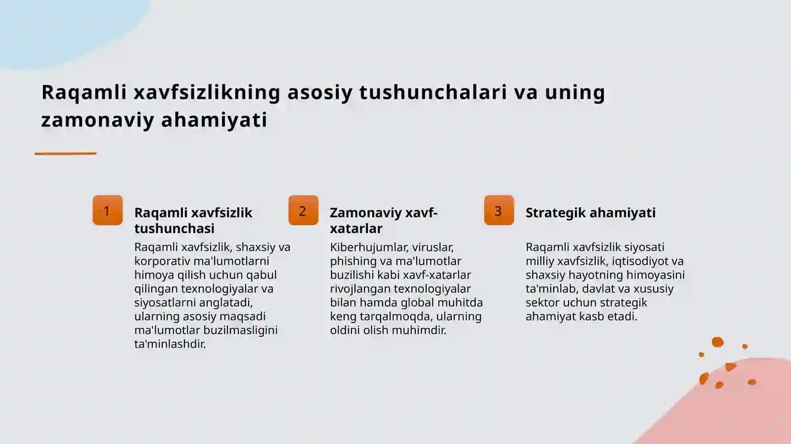 Raqamli xavfsizlik va kiberxavfsizlik 3