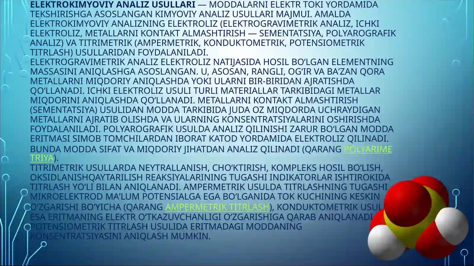 ZAMONAVIY Elektrokimyoviyanaliz usullari 3