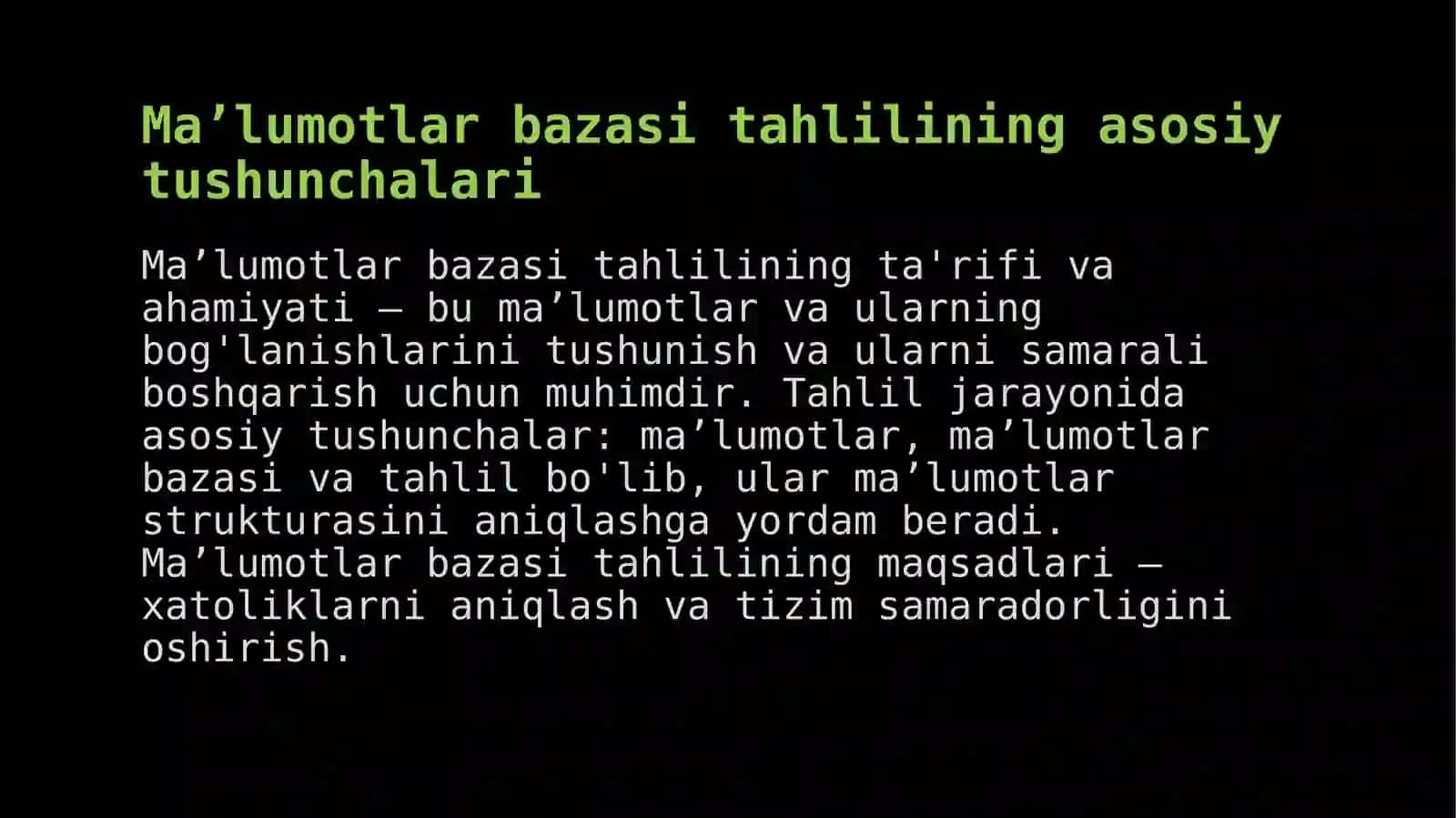 Ma’lumotlarbazasitahlili 3