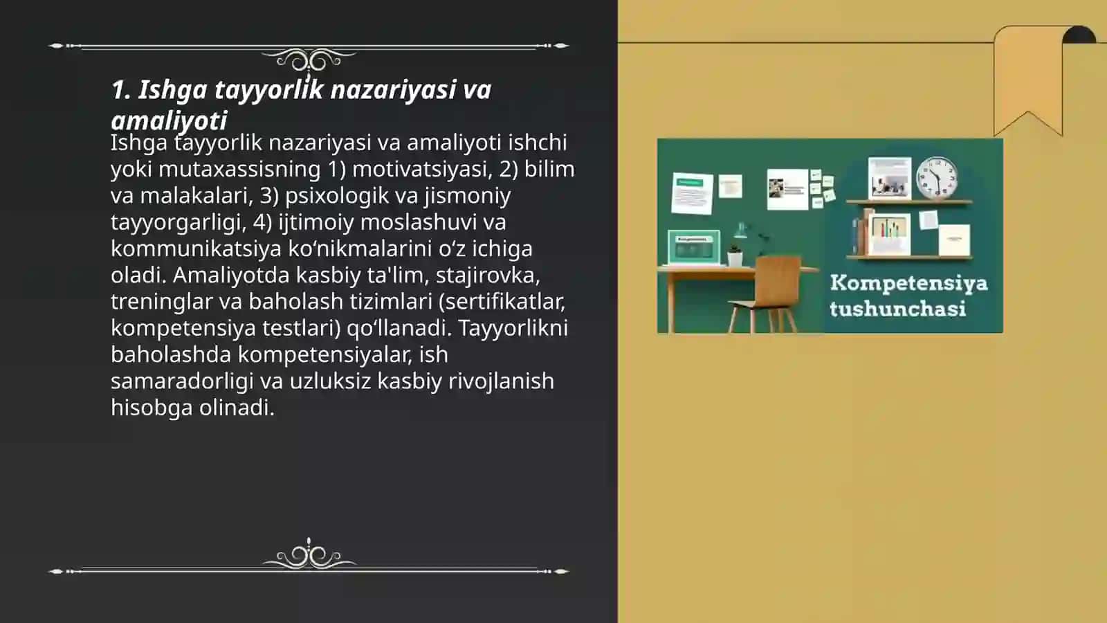 Ishga tayyorlik va professional kompetensiyalar 3