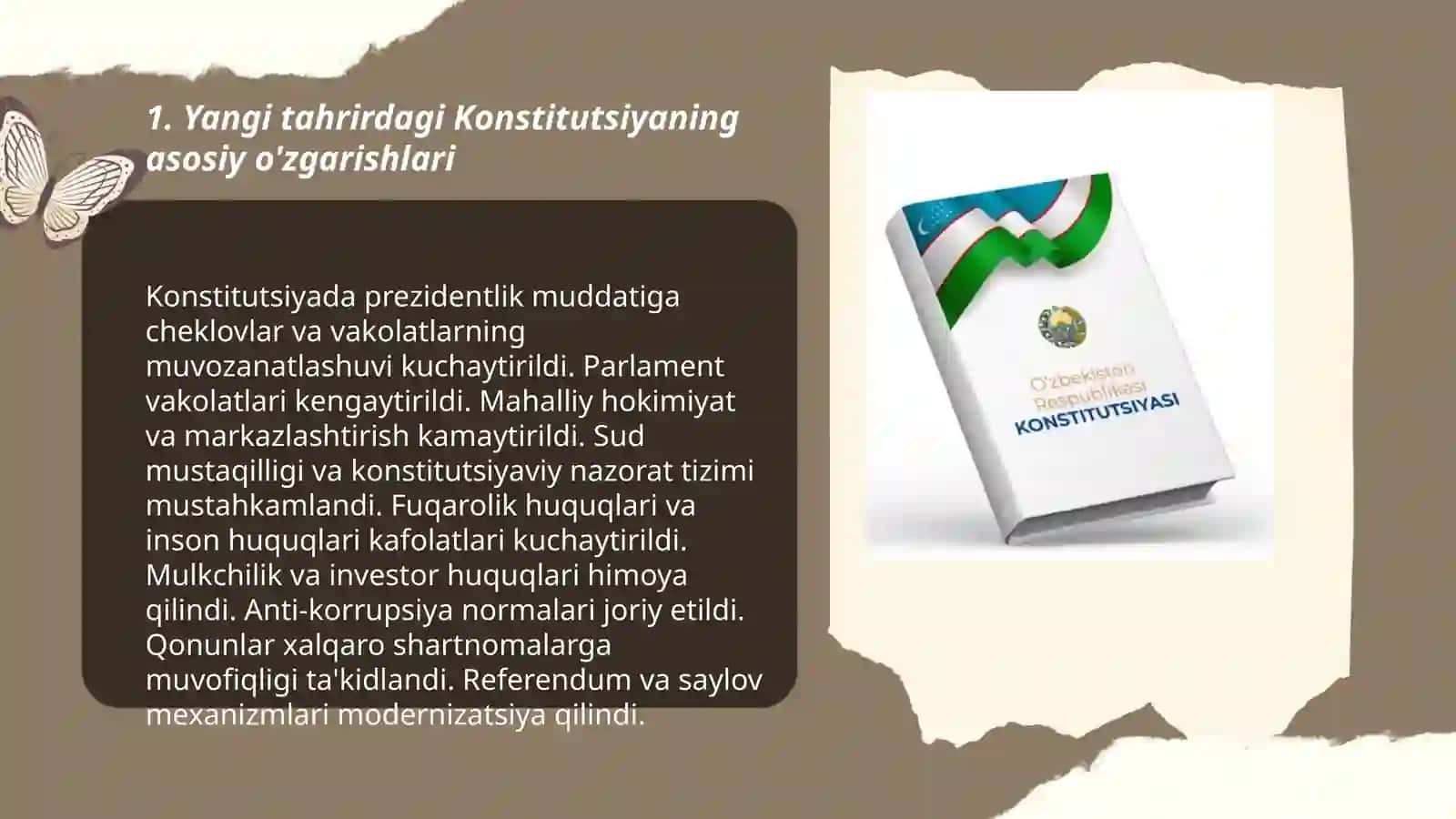 Yangi tahrirdagi O'zbekiston Respublikasi konstitutsiyasi 3