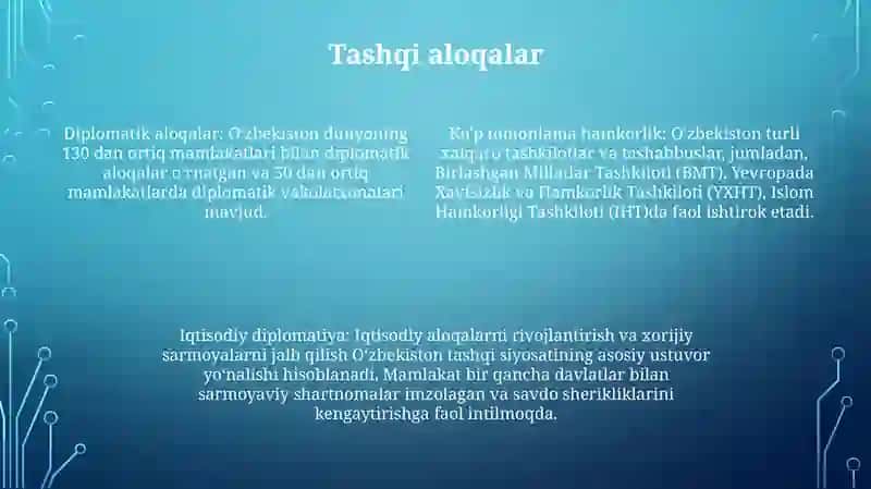 O'Zbekiston Va Jahon Hamjamiyati 3