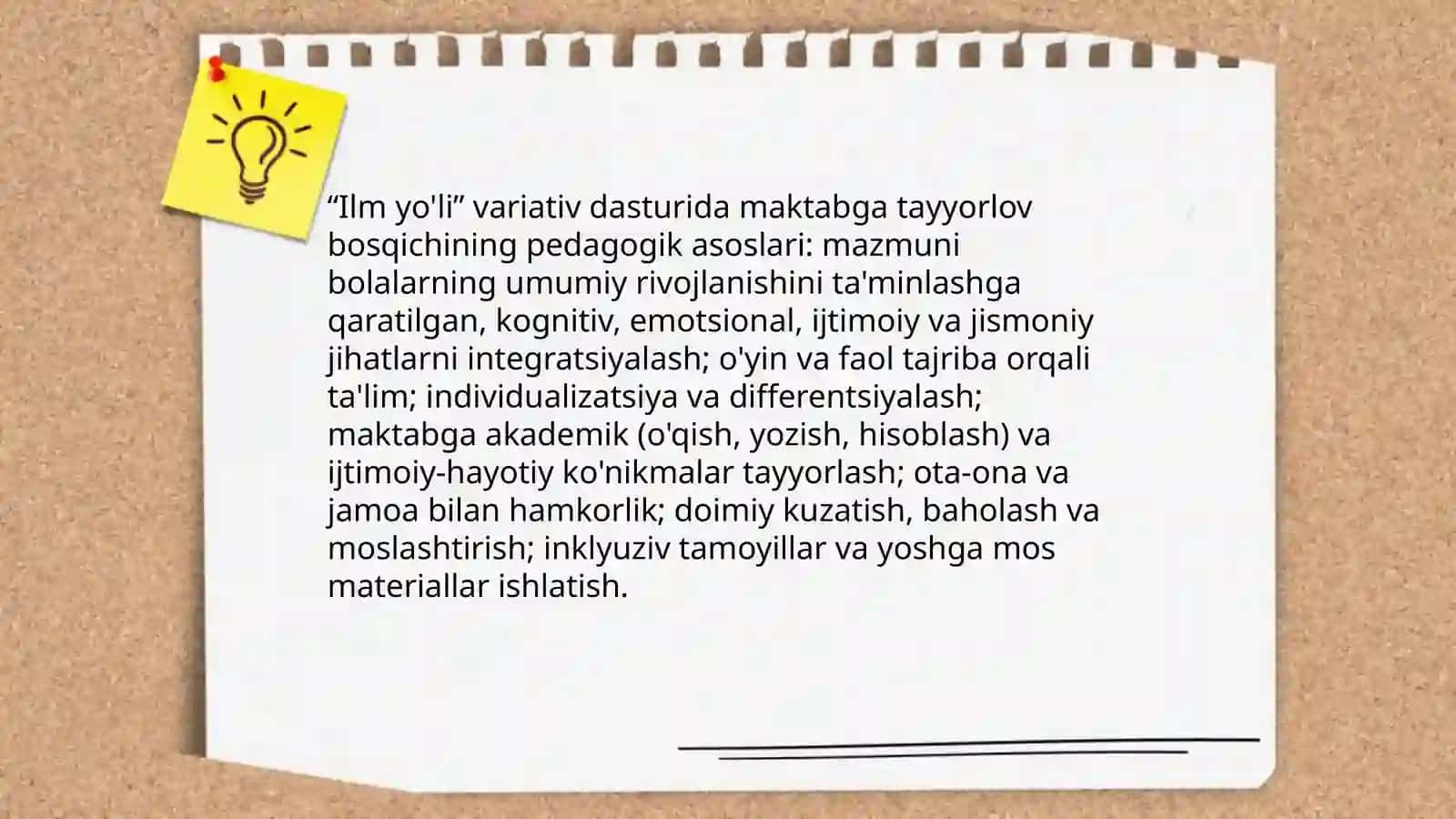Ilm yo'li variativ dasturi 3