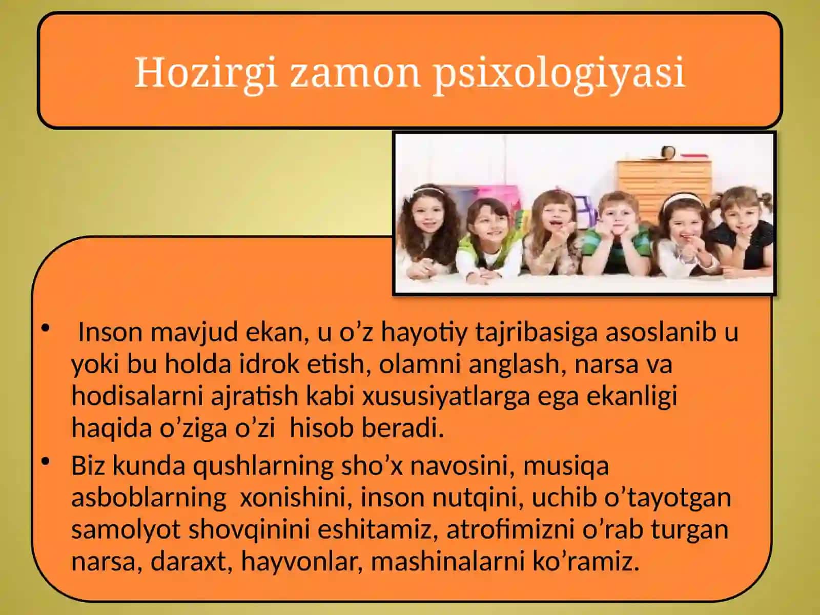 Umumiy Psixologiya Fanining Predmeti, Maqsadi va Vazifalari 3