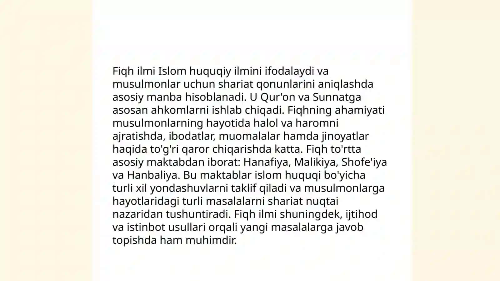 Fiqh ilmi Islom huquqiy ilmini 3