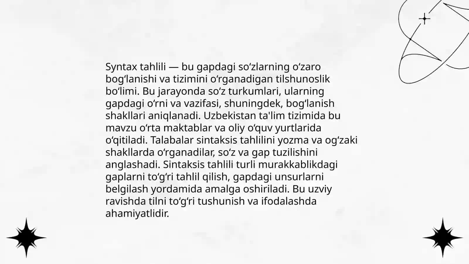 Gap sintaksisi 3