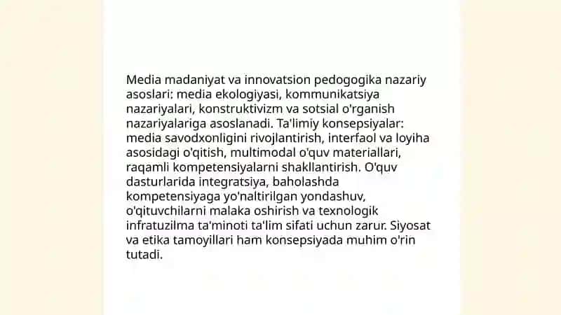 Media madaniyat va innovatsion pedogogika 3
