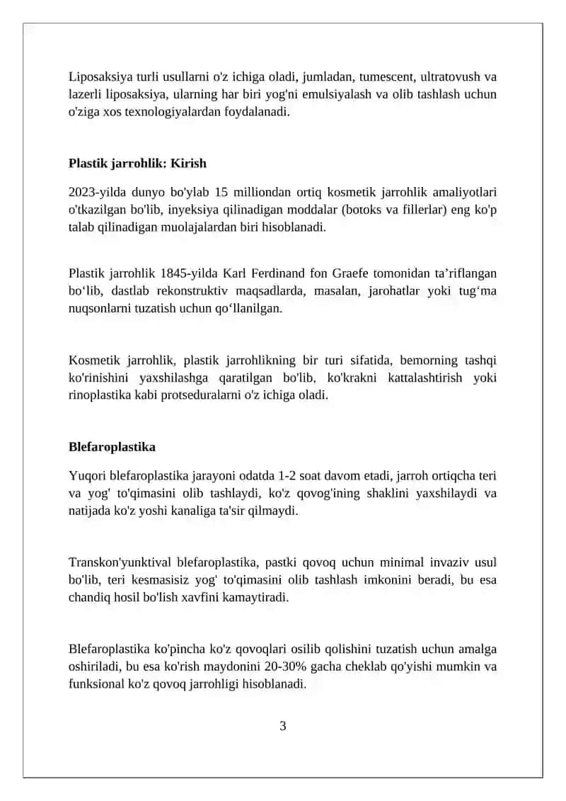 Plastik xirurgiya 3
