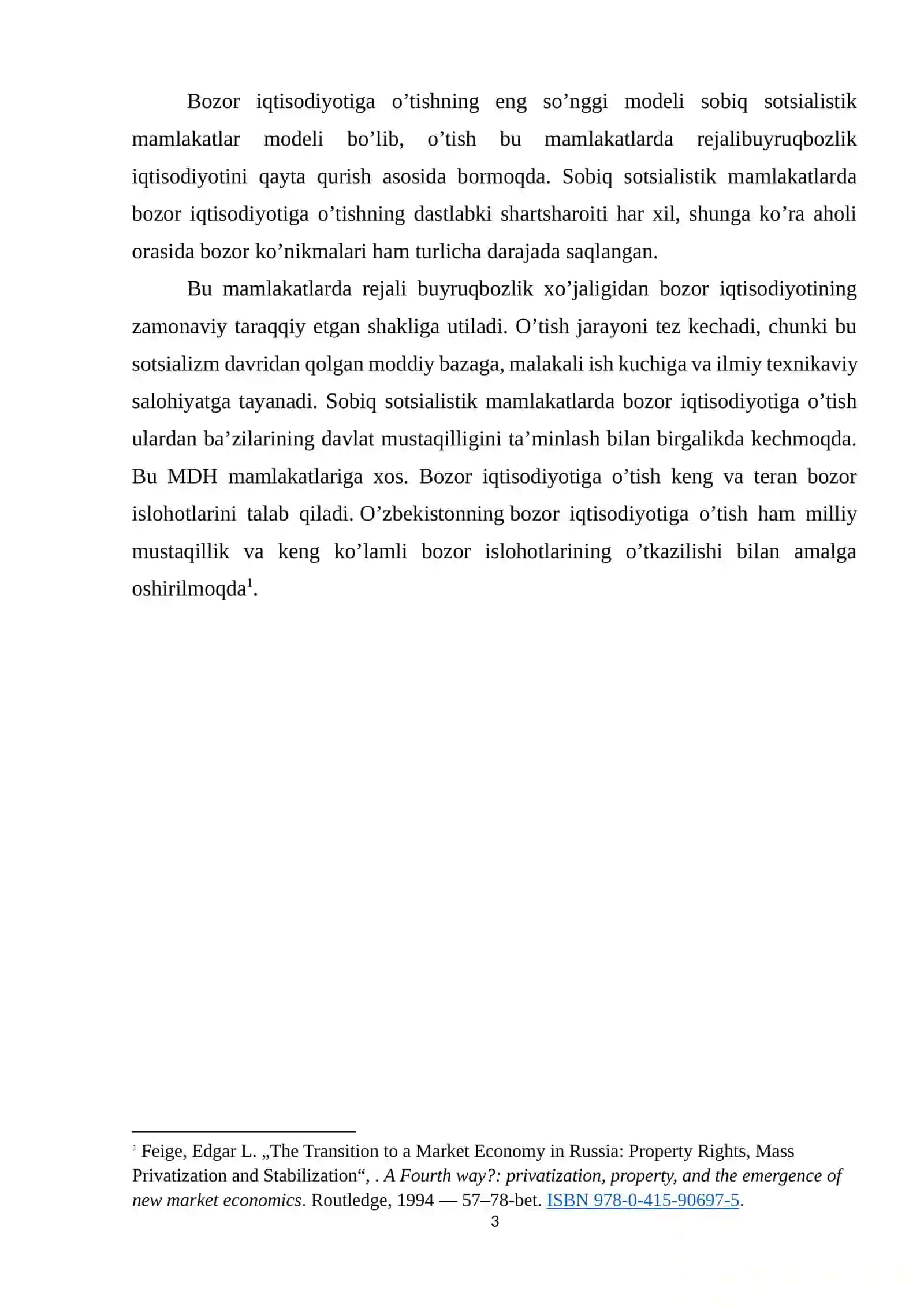 O’zbekistonda bozor iqtisodiyotiga o’tishning bosqichlari 3