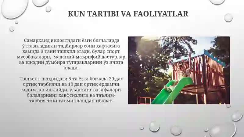 Yozgi yer maydonchalarida mehnatlarni tashkil etish mazmuni 3