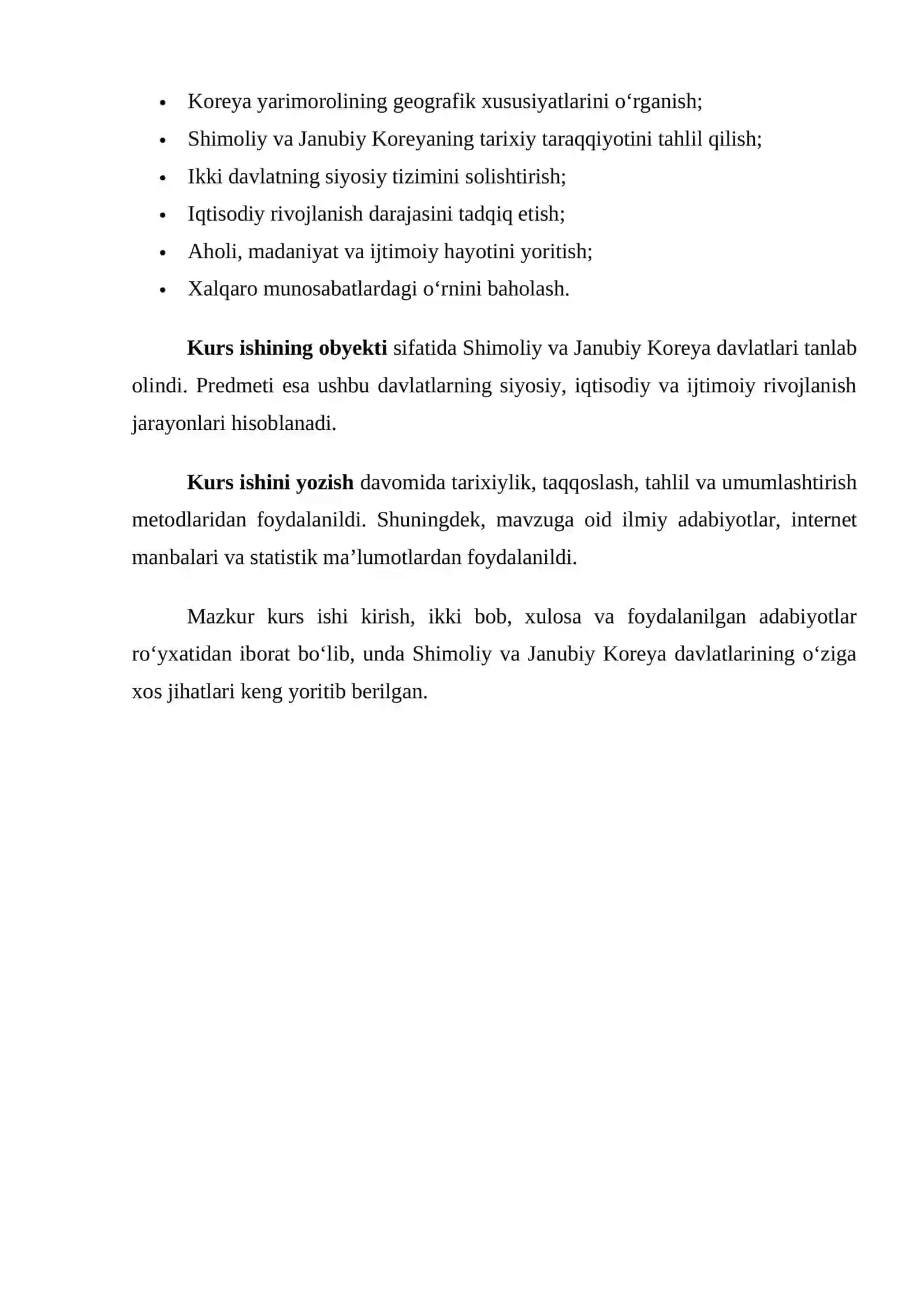 Shimoliy va Janubiy Koreya davlatlariga tavsif 3