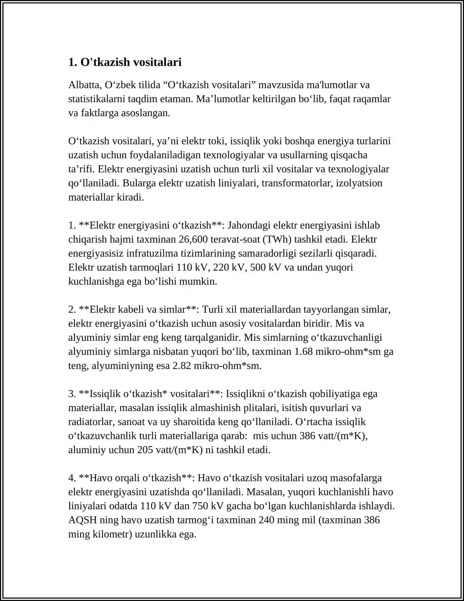 O'tkazish vositalari 3