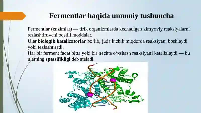 Fermentlarhaqidatushuncha, klassifikatsiyasi va nomenklaturasi 3