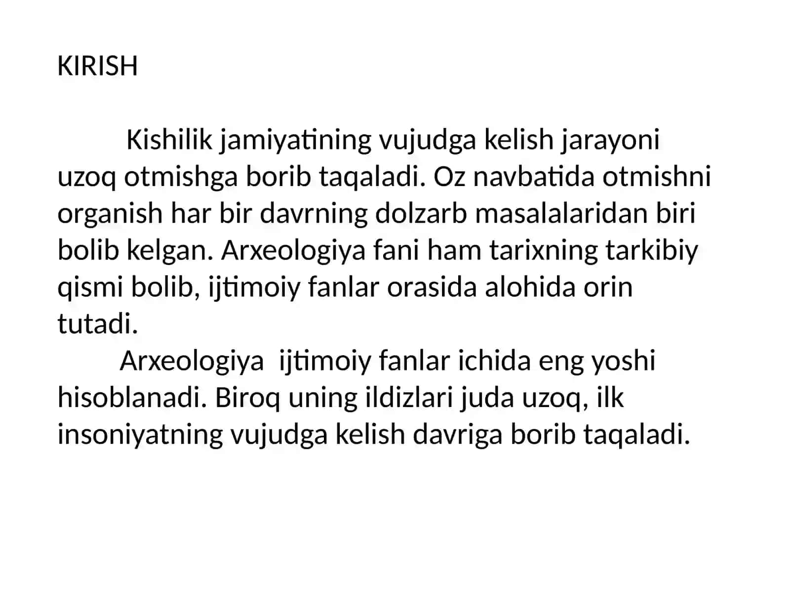 Jahon Arxeologiyasi fanini o’rganishning maqsad va vazifalari 3