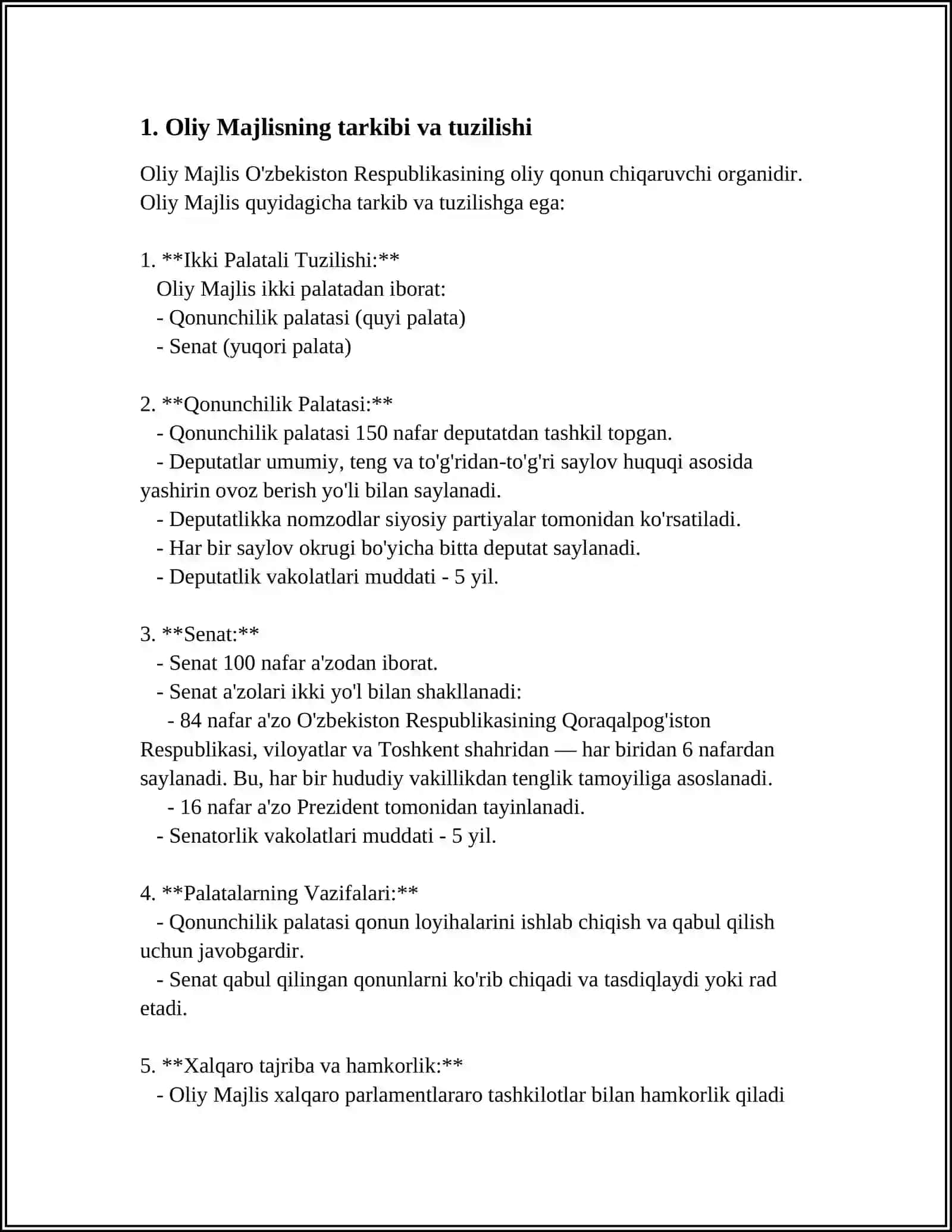 OʻZBEKISTON RESPUBLIKASI OLIY MAJLISI 3