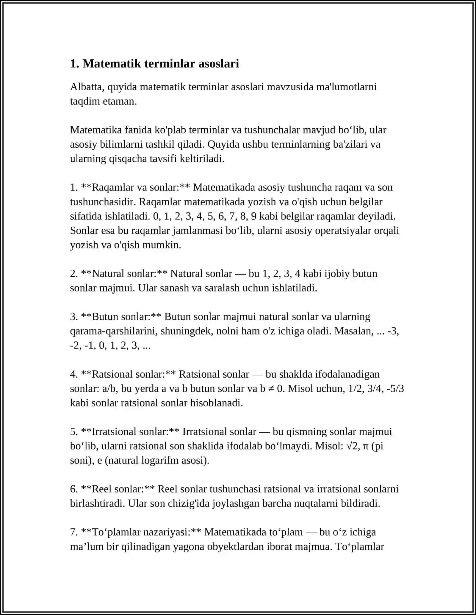 Matematik Terminlar Asoslari 3
