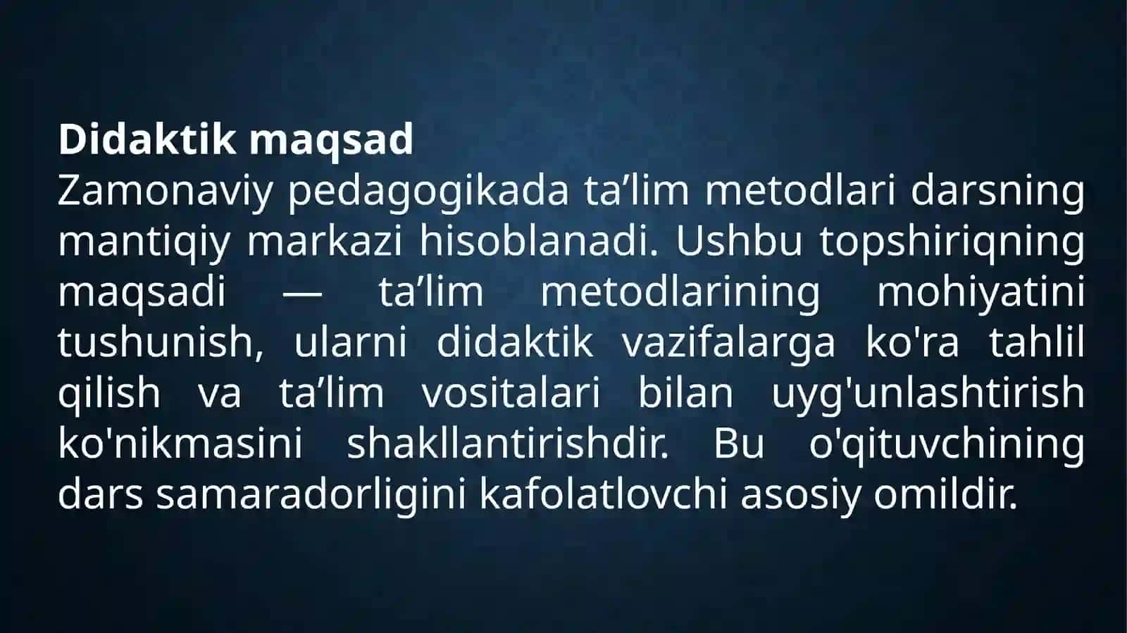 TA’LIM METODLARI VA VASITALARI: NAZARIY TAHLIL VA AMALIY TADBIR 3
