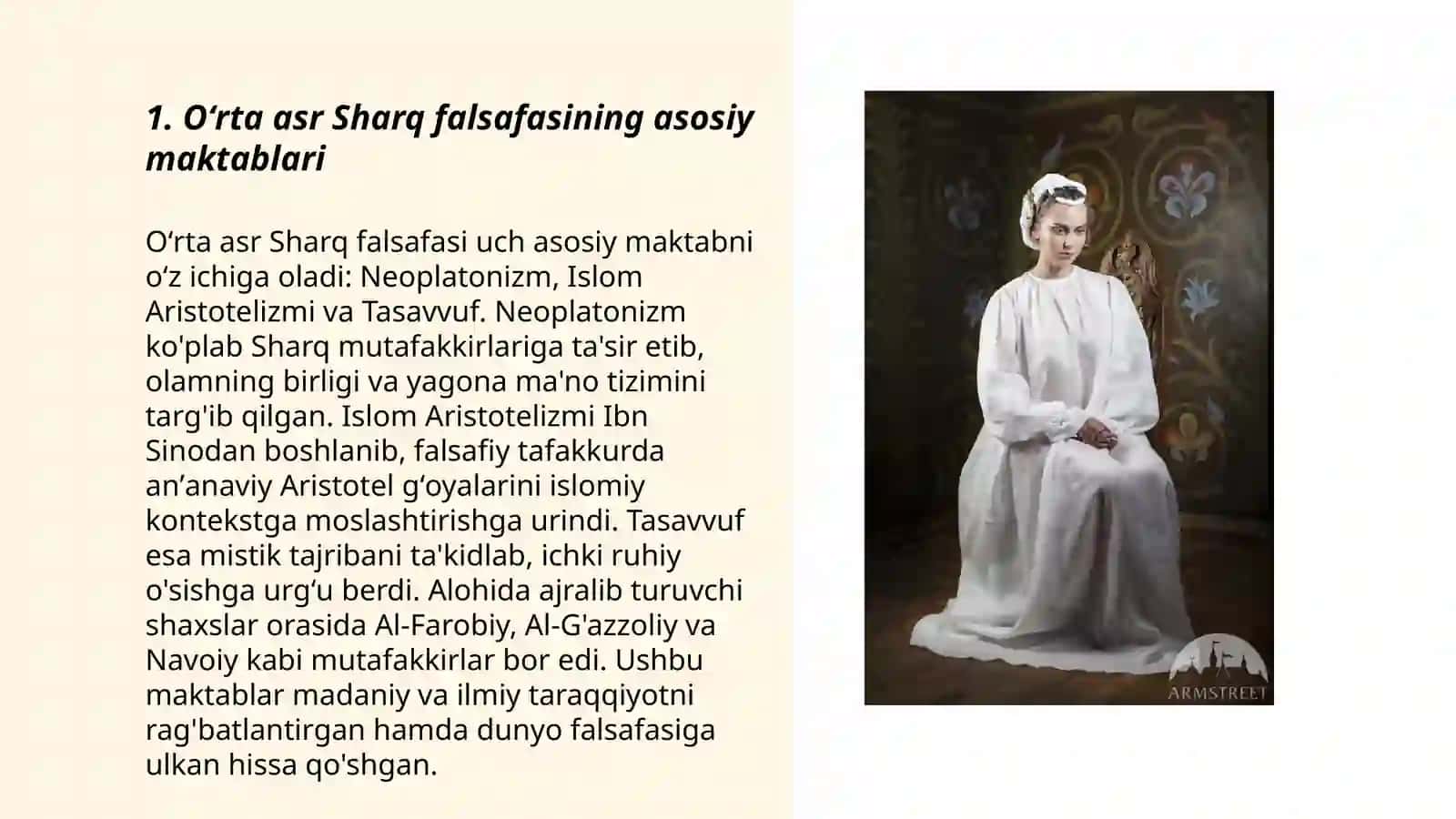 Oʻrta asr Sharq falsafasi va uyg‘onish davri xususiyatlari 3