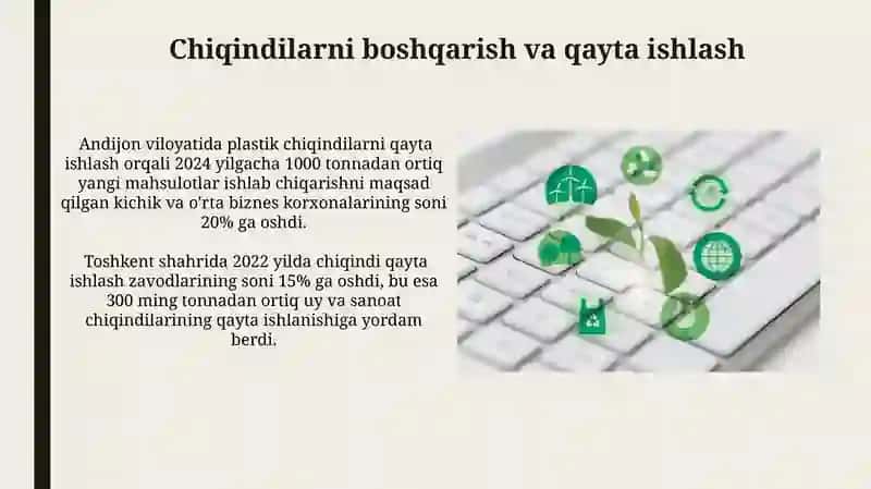 Chiqindilarni boshqarish va qayta ishlash 3