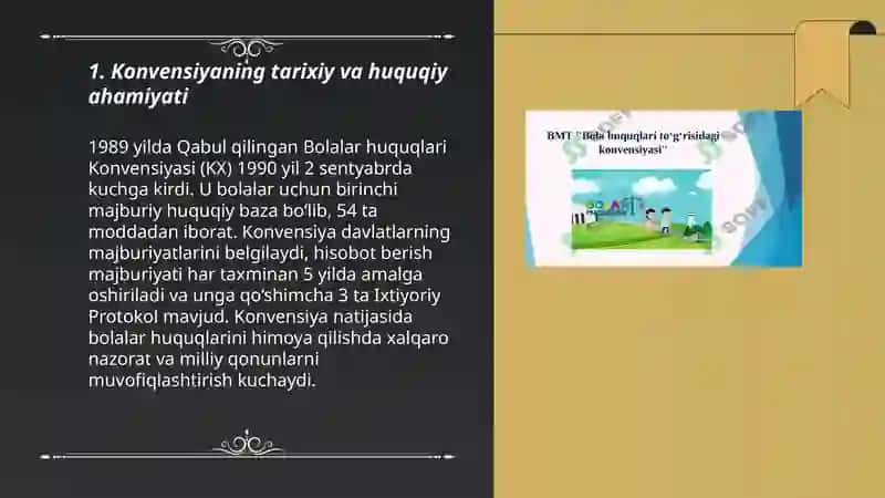 "Bola huquqlari to'g'risidagi Konvensiya"dan foydalanishning ahamiyati 3