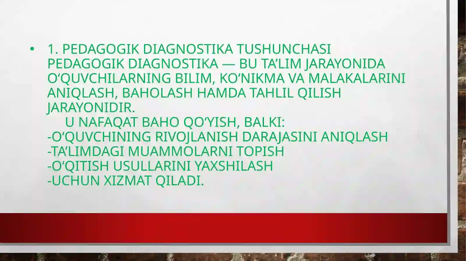 Pedagogik diagnostika asoslari 3