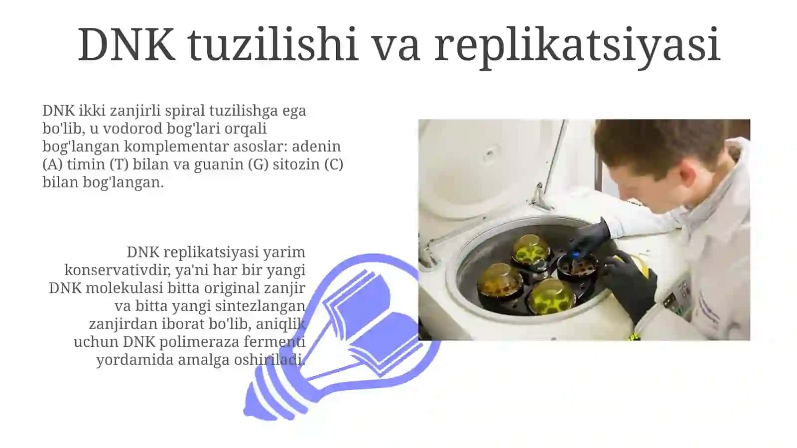 Molekulyar biologiyaning asosiy tushunchalari: DNK, RNK va oqsil sintezi 3