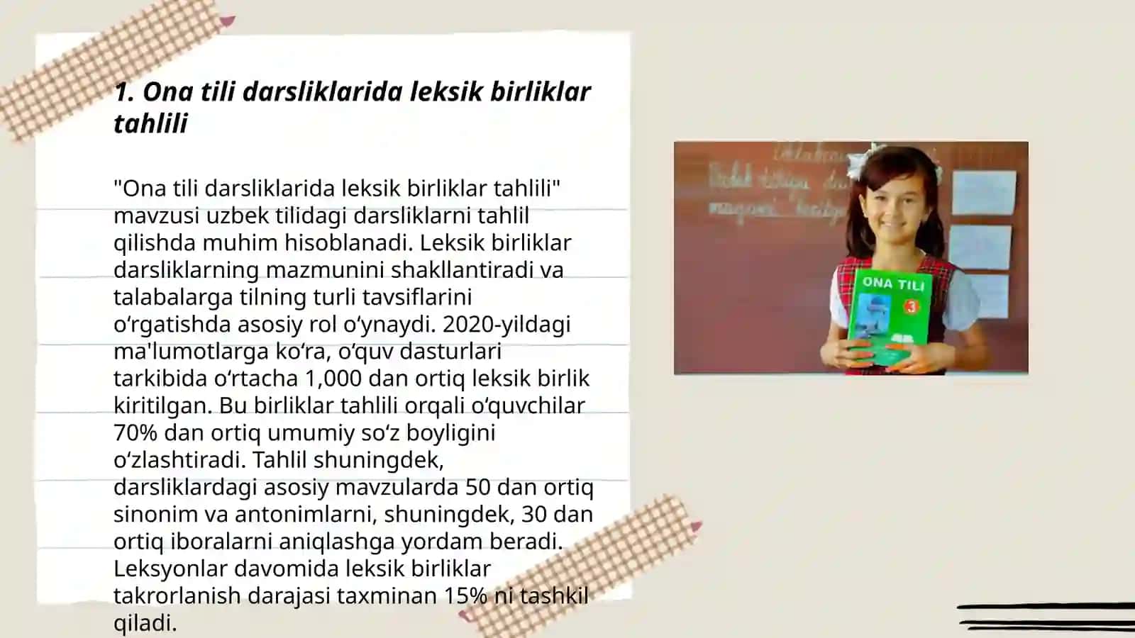 Ona tili darsliklarida leksik birliklar tahlili 3