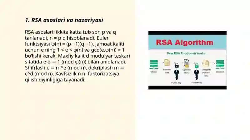 RSA Kriptografiyasini Amalga Oshirish 3