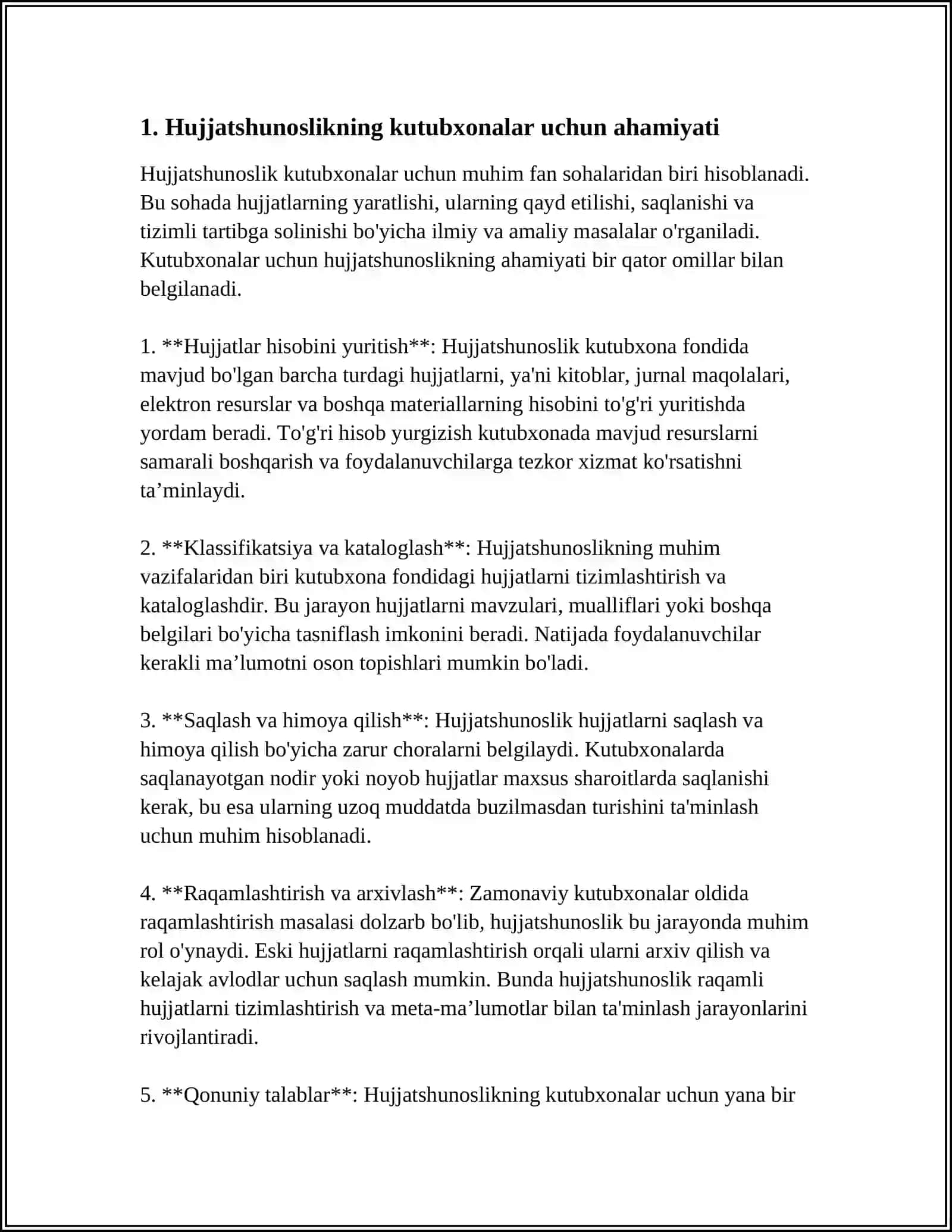 KUTUBXONADA HUJJATSHUNOSLIK FANINING TA’SIRI 3