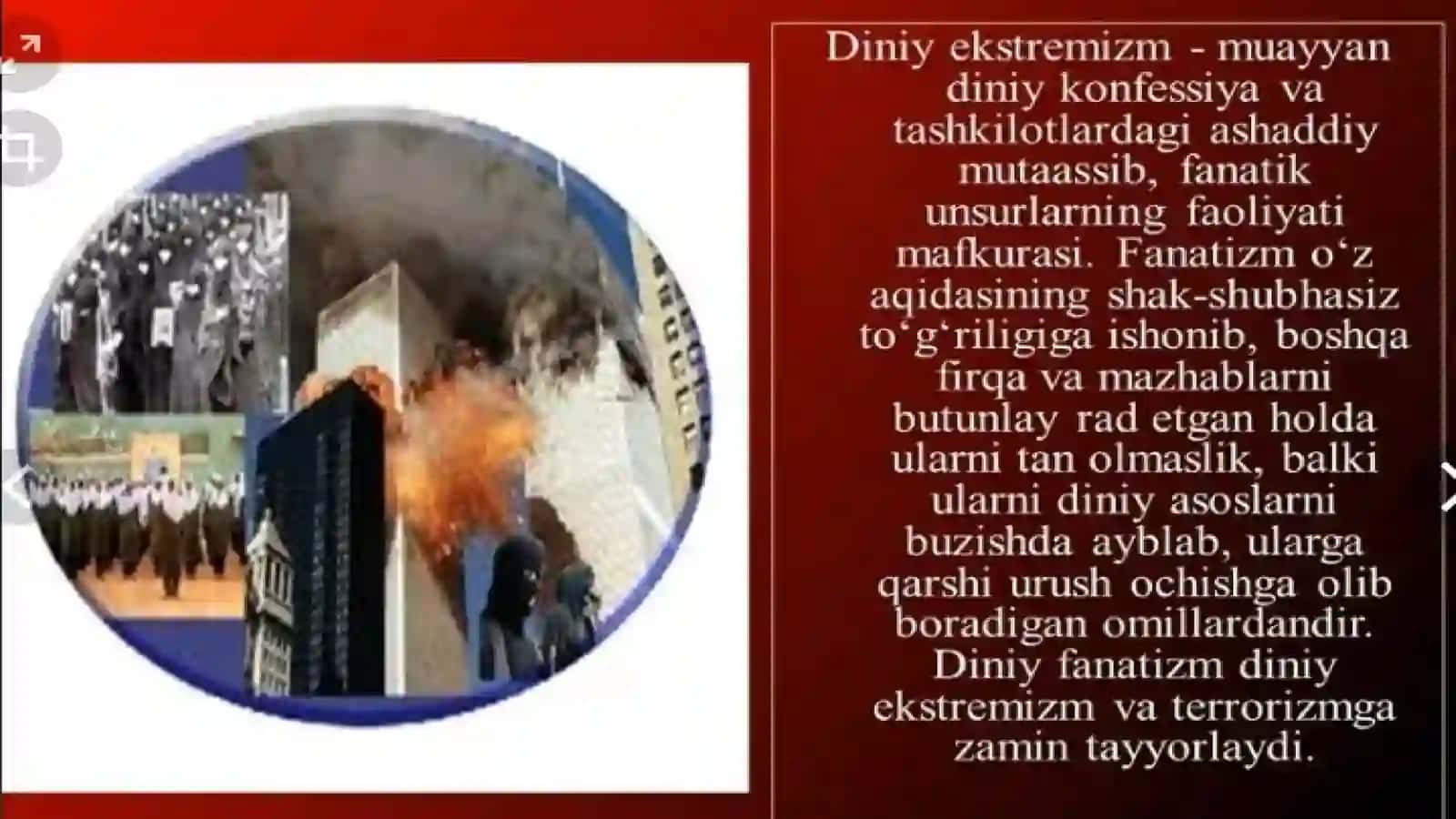 Diniy fanatizm, ekstremizm, fundamentalizm, terrorizmning tarixi va ularning hozirgi davrda xavfsizlikga tahdidi 3