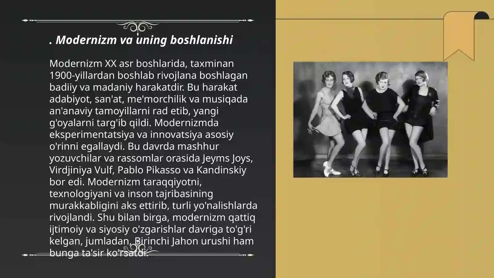 Yigirmanchi asrning birinchi yarmi G’arbiy Yevropa memorchiligi - Ergashev Asadbek 3