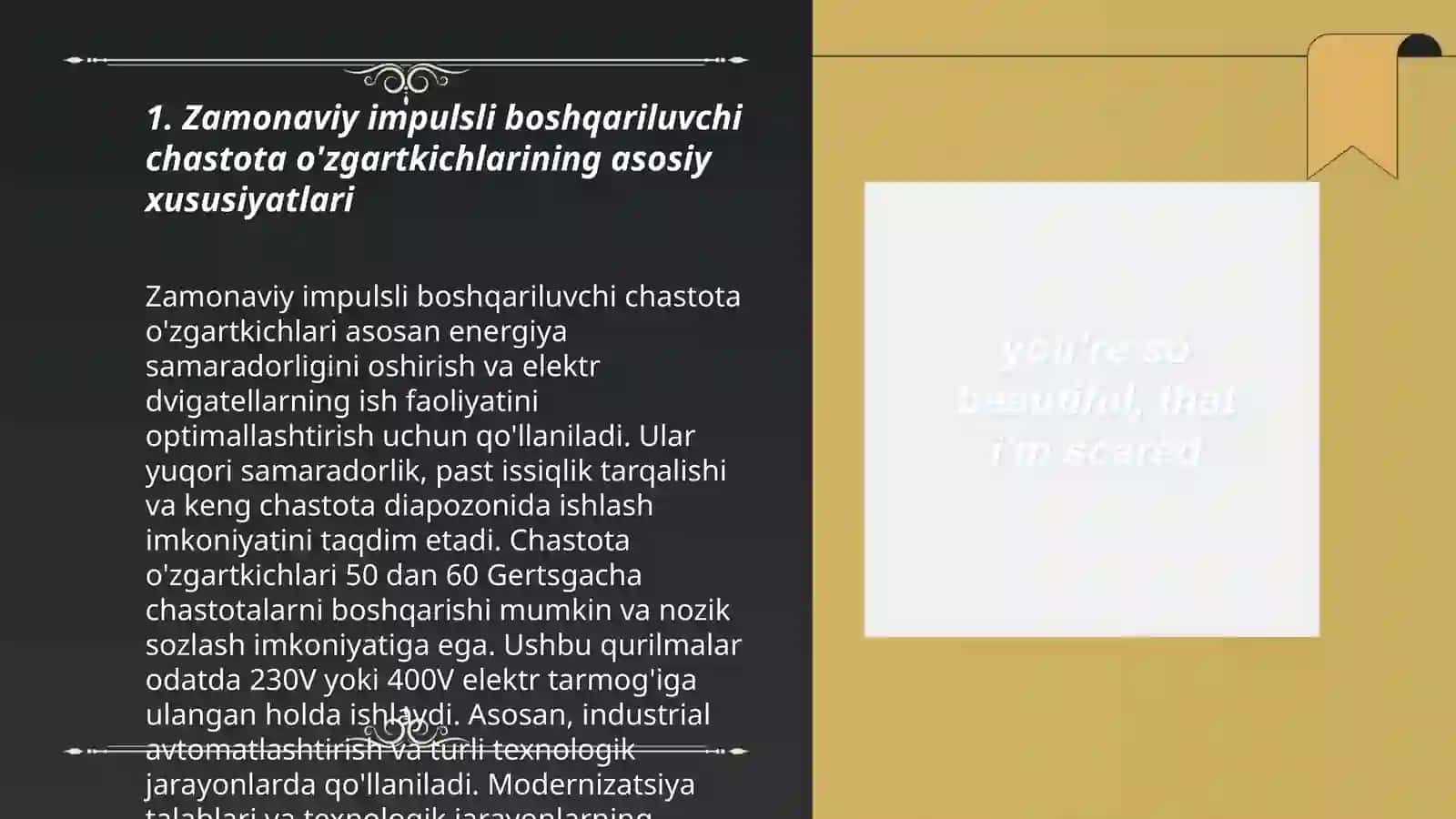 Zamonaviy impulsli boshqariluvchi chastota o'zgartkichlarining asosiy xususiyatlari 3